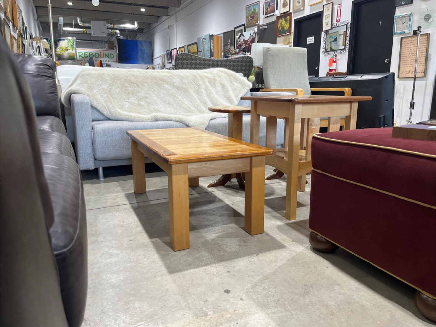 Wooden Coffee and End Table Set - photo 3