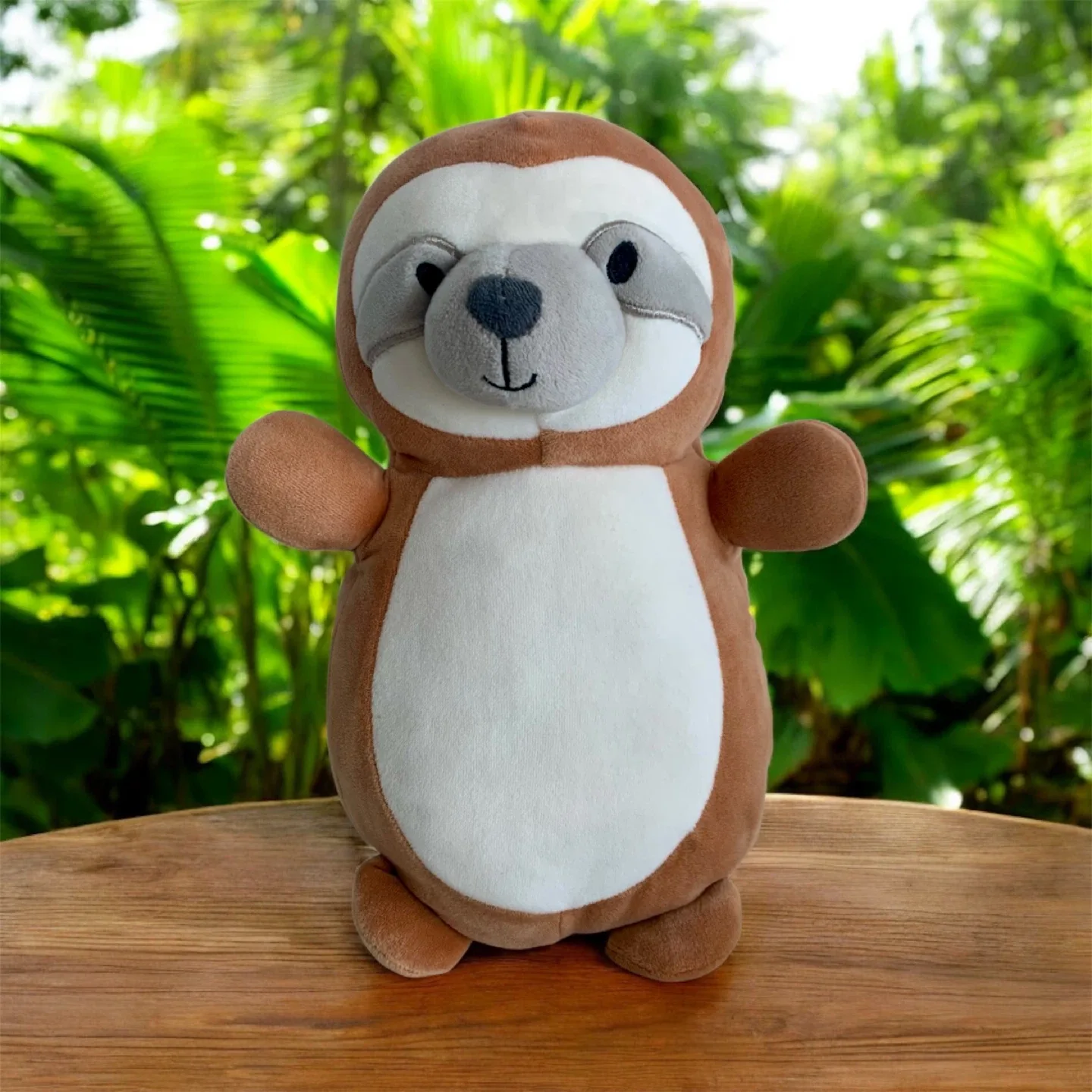 🤎 🦥 Squishmallows (HugMees)plush toy-RARE Large Simon the Sloht! thumbnail