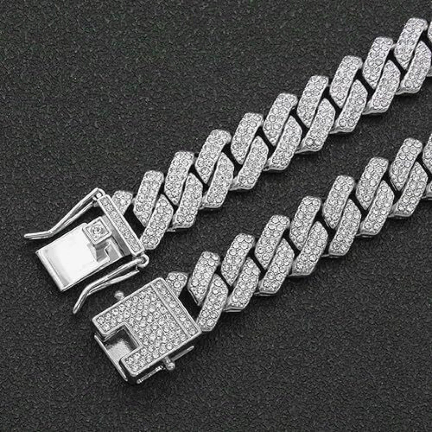 Cuban Link Chain Necklace & Bracelet Set - photo 5