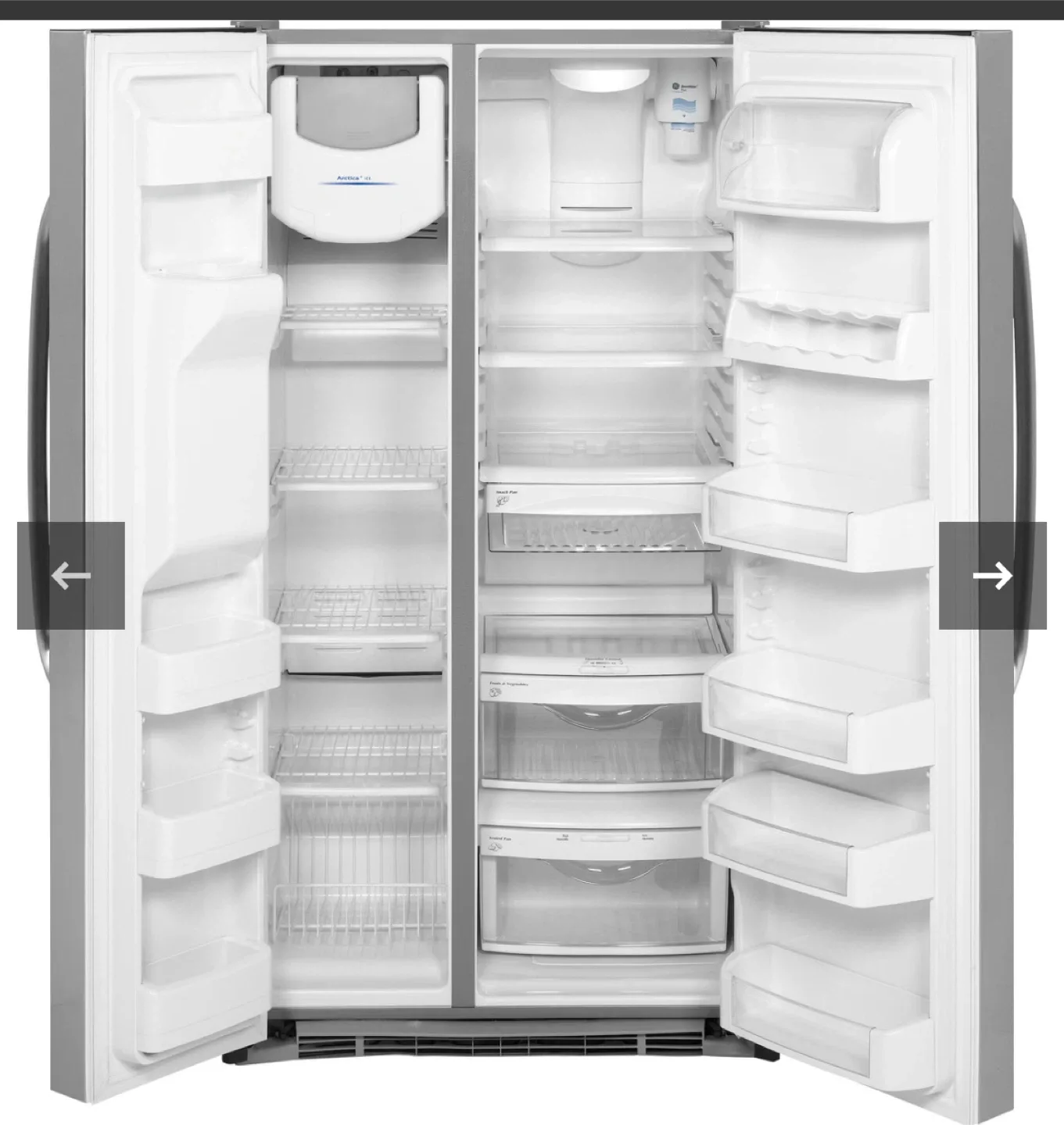 GE Refrigerator Side-by-Side Stainless Steel - Delivery Extra image indicator(2)