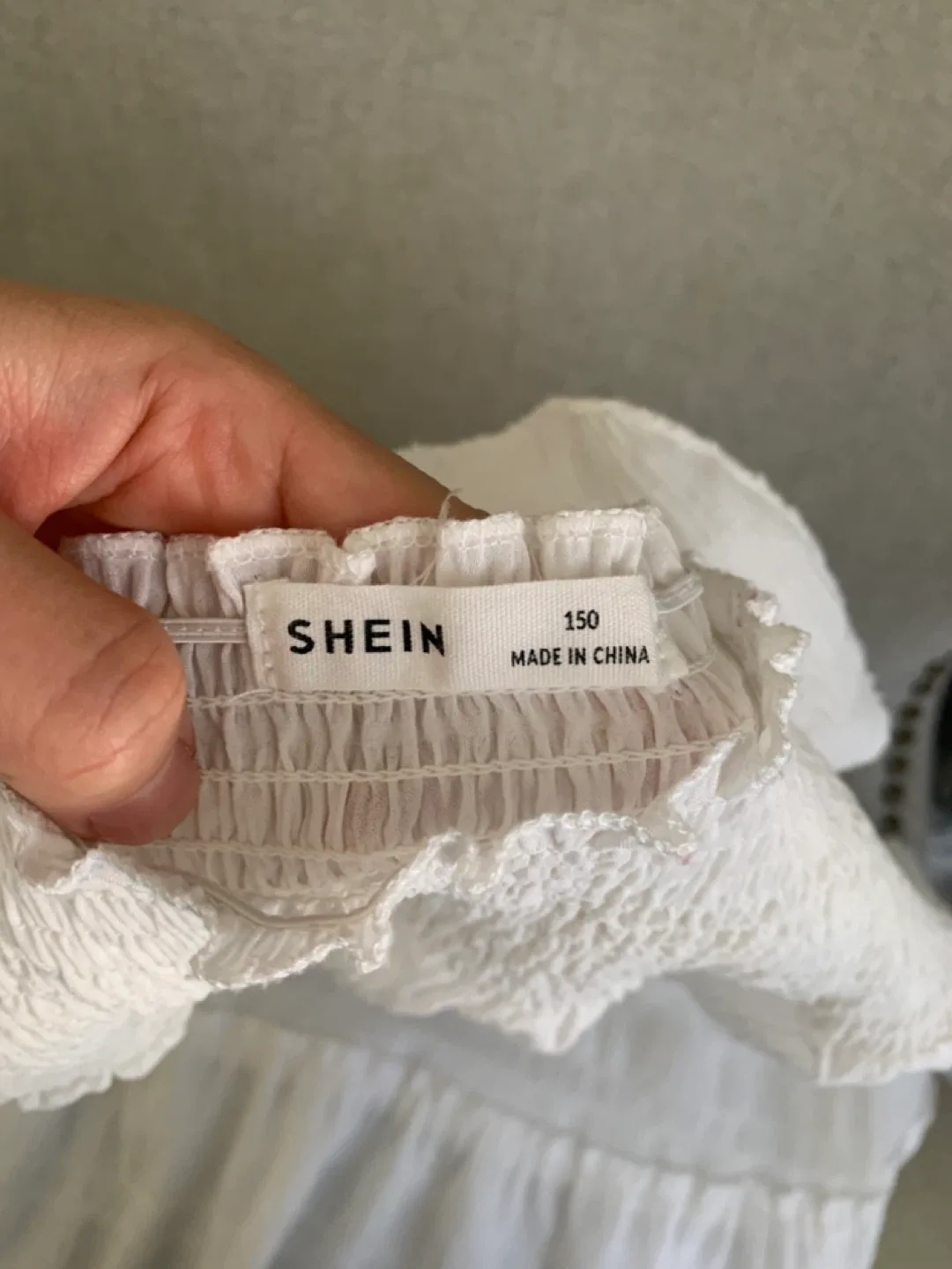 Shein White Dress - Size 150 image indicator(3)