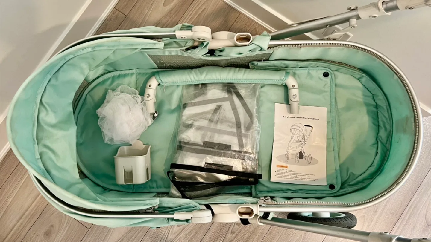 Belecoo Baby Stroller - Mint Green image indicator(6)