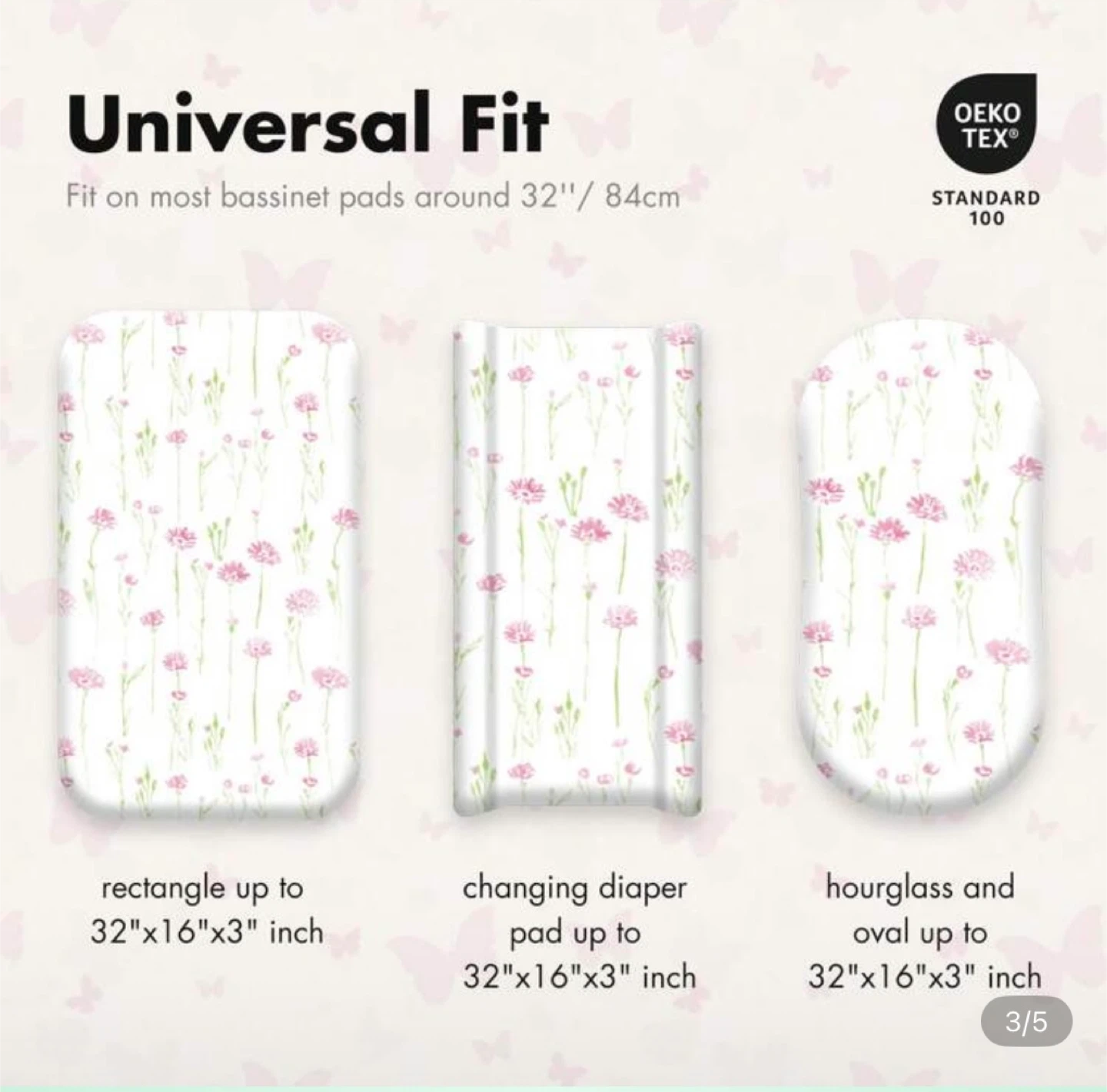 Bassinett Pad Covers - Universal Fit 32" - photo 2