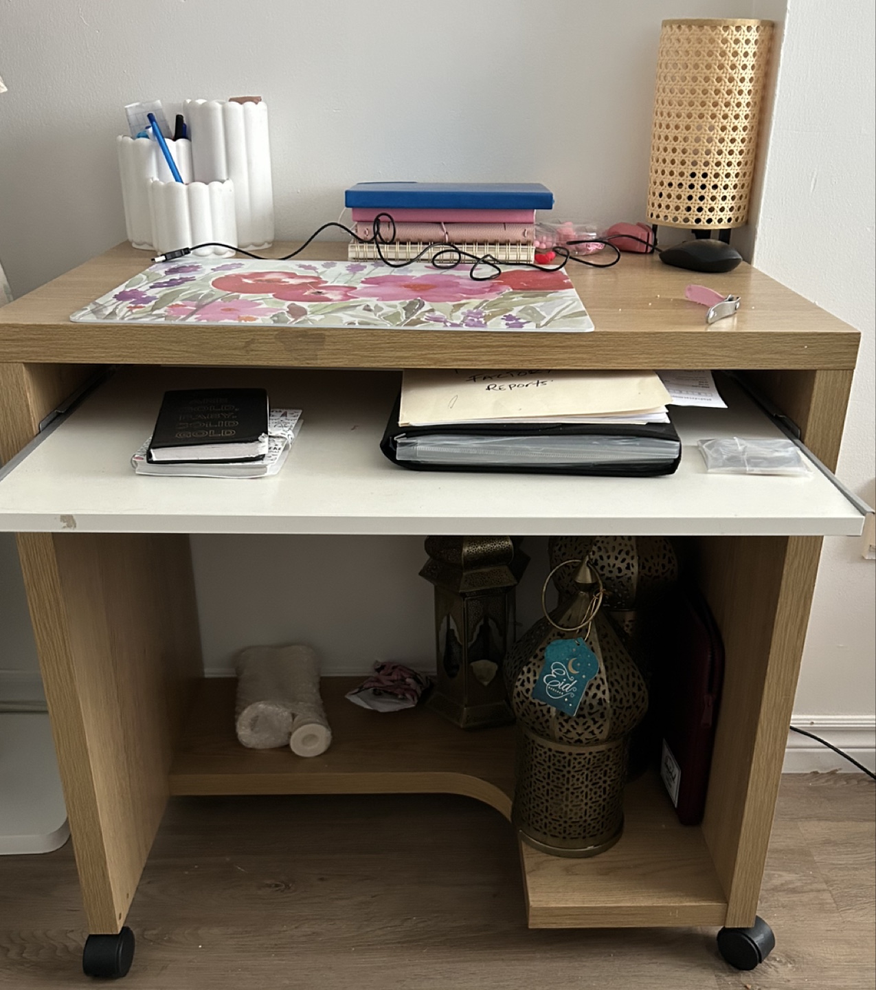 Study Desk with pull out shelf
