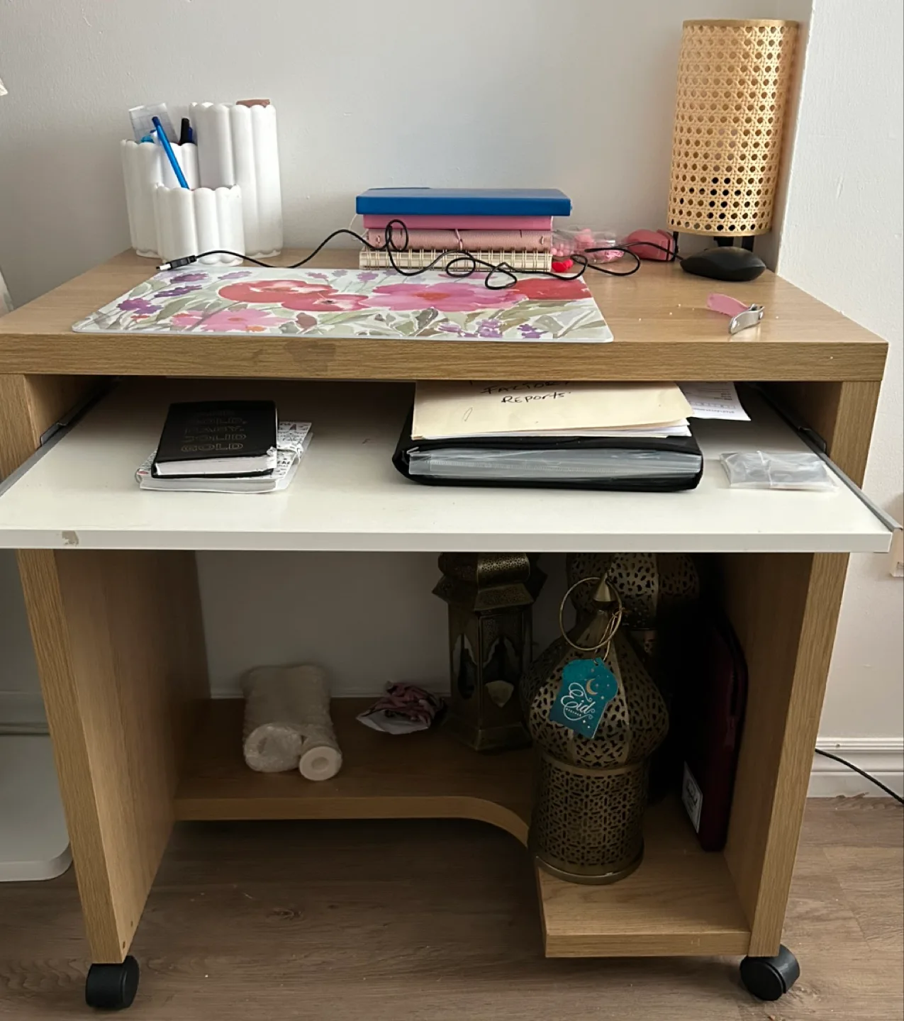 Study Desk with pull out shelf thumbnail