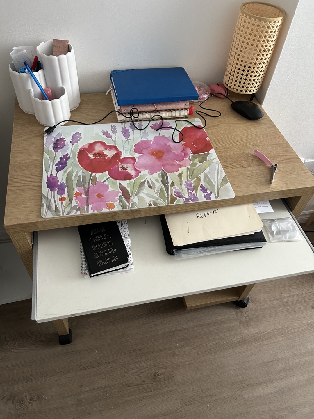 Study Desk with pull out shelf - photo 3