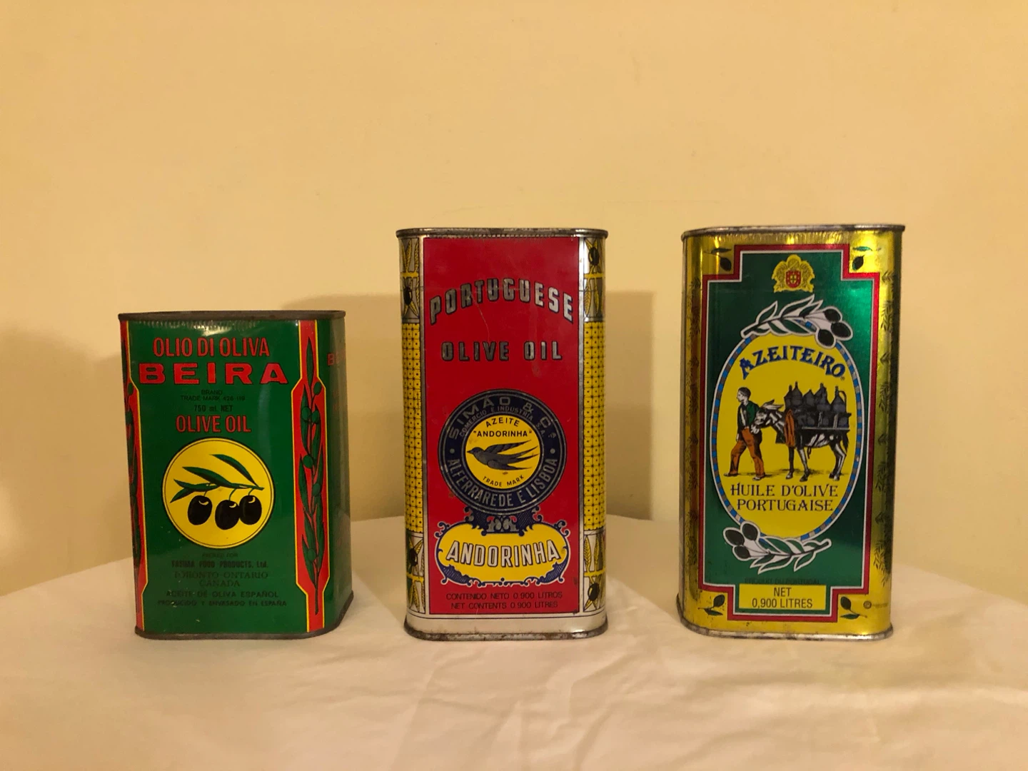 Vintage Portuguese Olive Oil Tins - photo 3