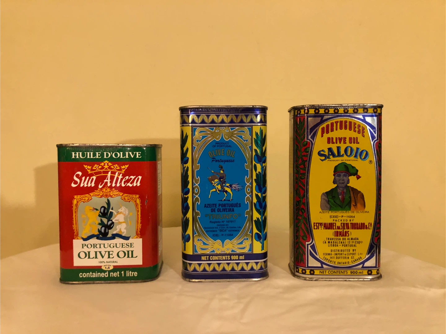 Vintage Portuguese Olive Oil Tins - photo 2
