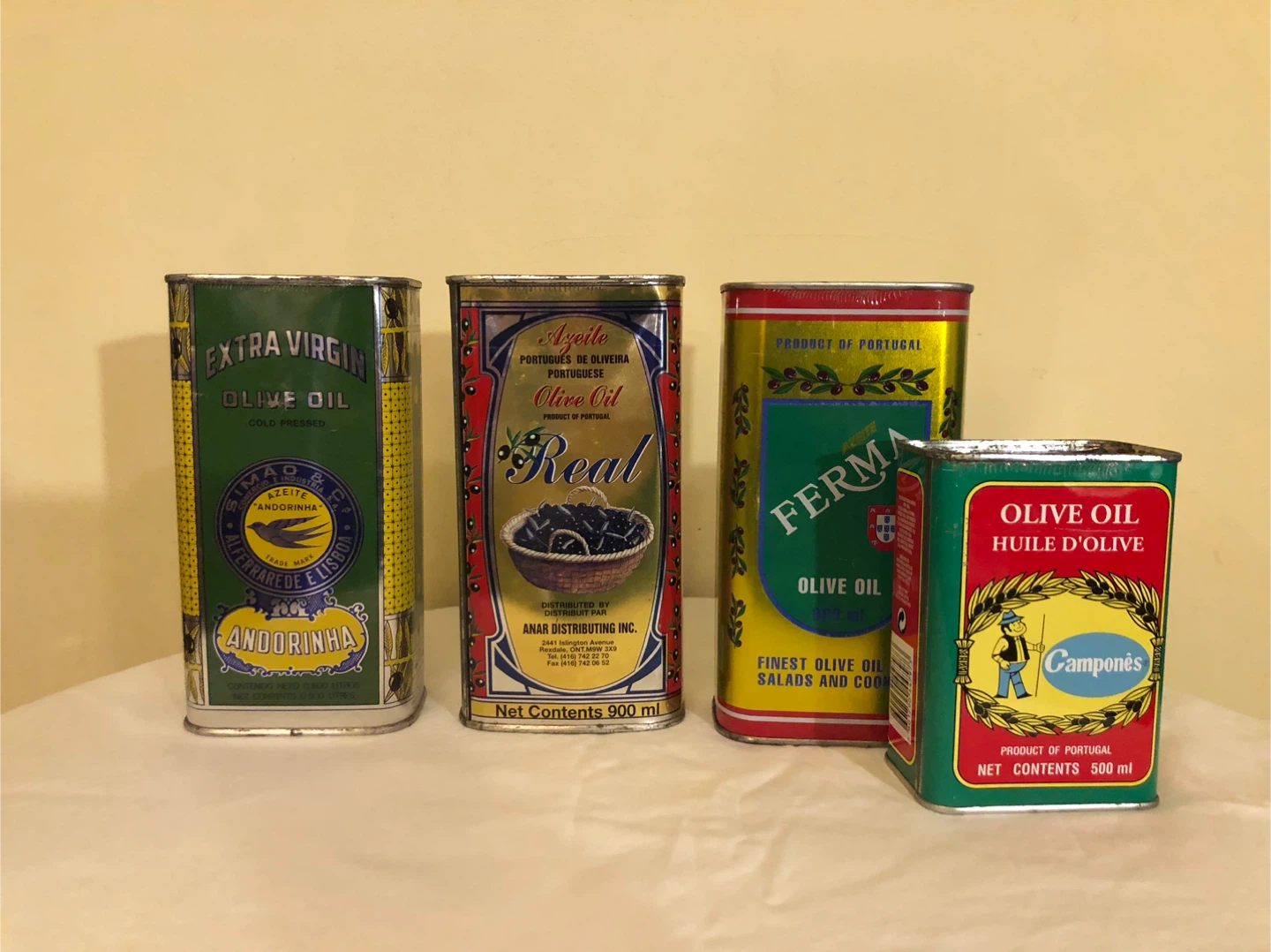 Vintage Portuguese Olive Oil Tins - photo 4