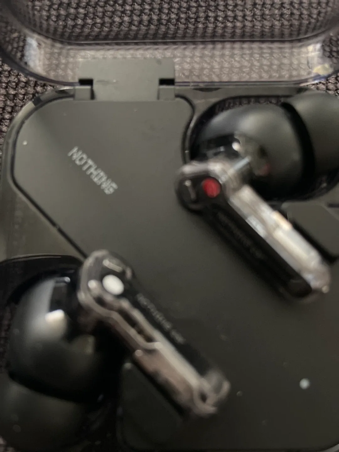 Nothing Ear (2) Black Wireless Earbuds - Like New! image indicator(2)