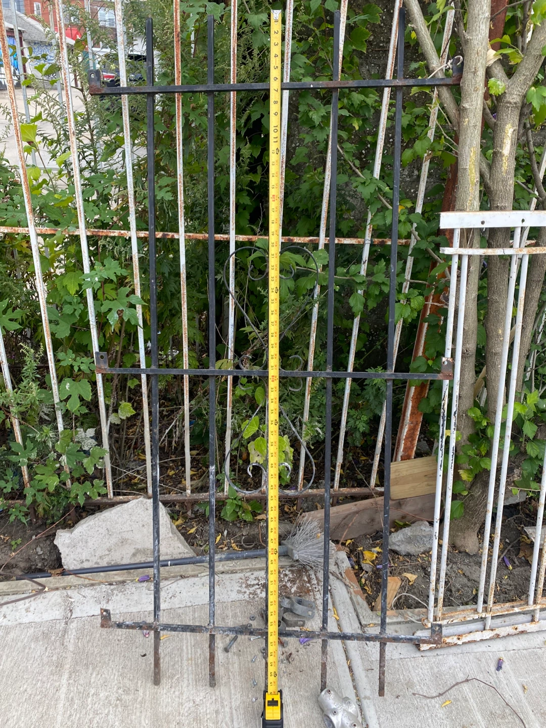 Metal Fence Gate - 5 feet tall -2 pieces