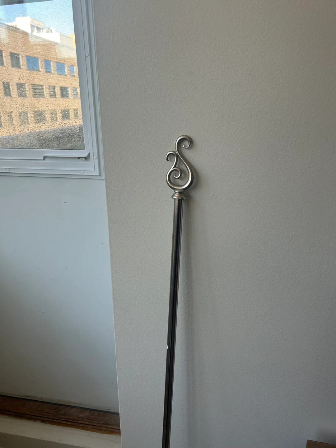 Silver Curtain Rod