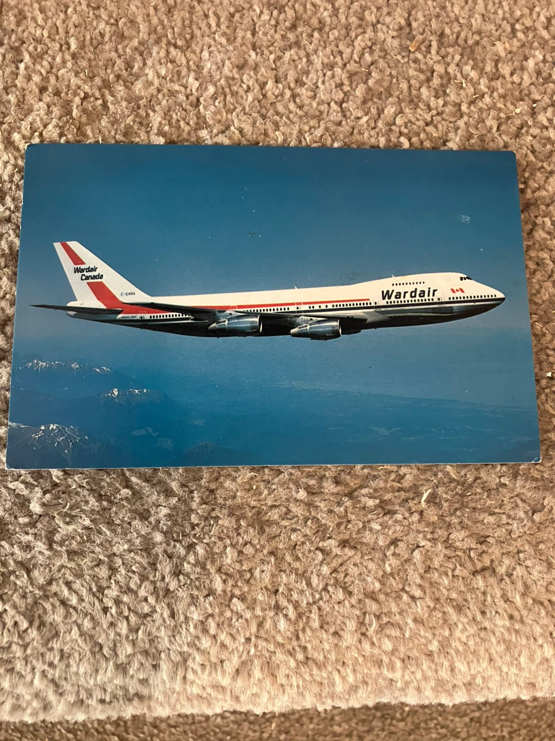 Wardair Canada Boeing 747 Postcard