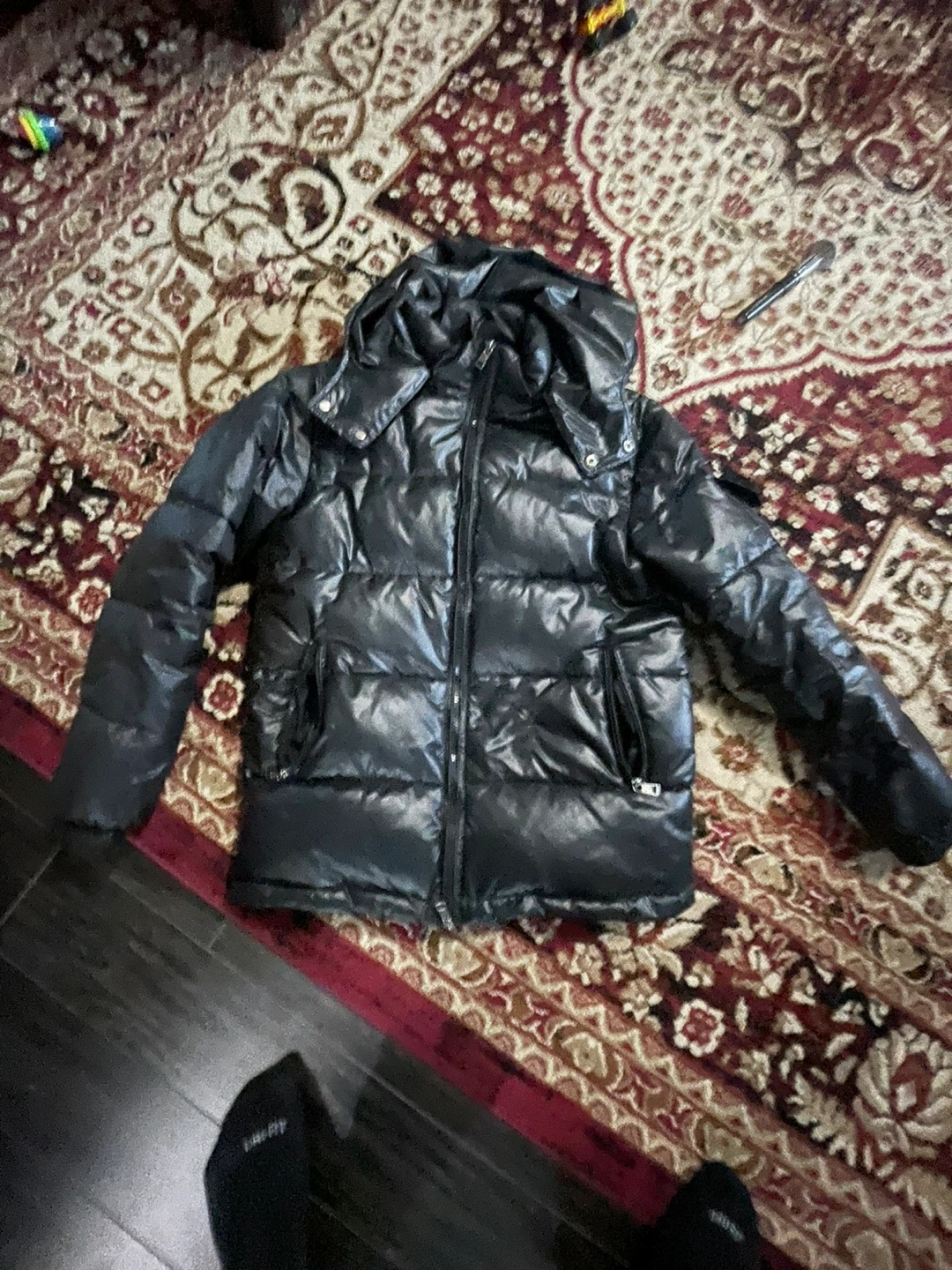 Moncler Black Puffer Jacket - Size M - photo 2