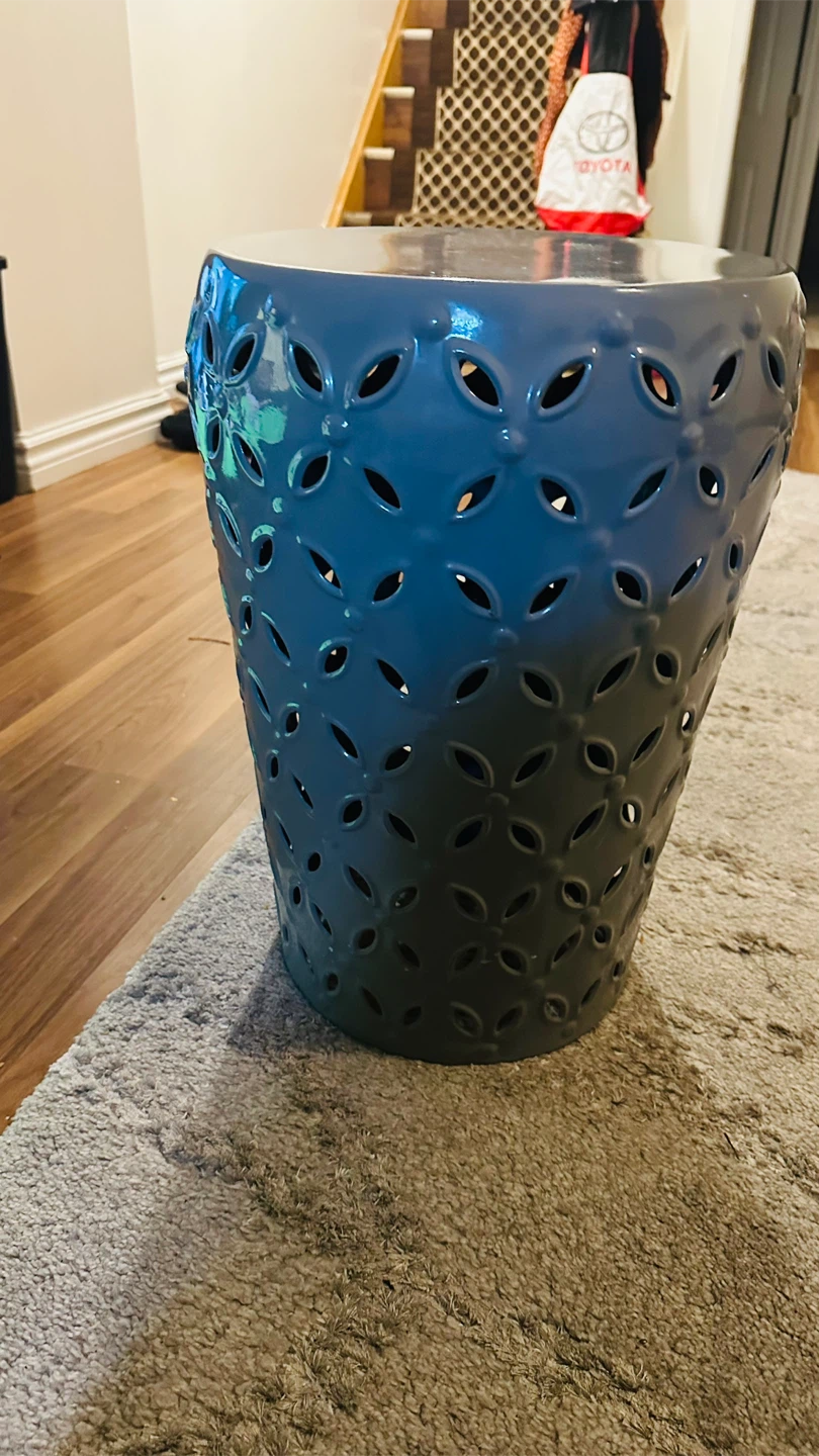 Grey Ceramic Garden Stool ….. moving sale….. - photo 3