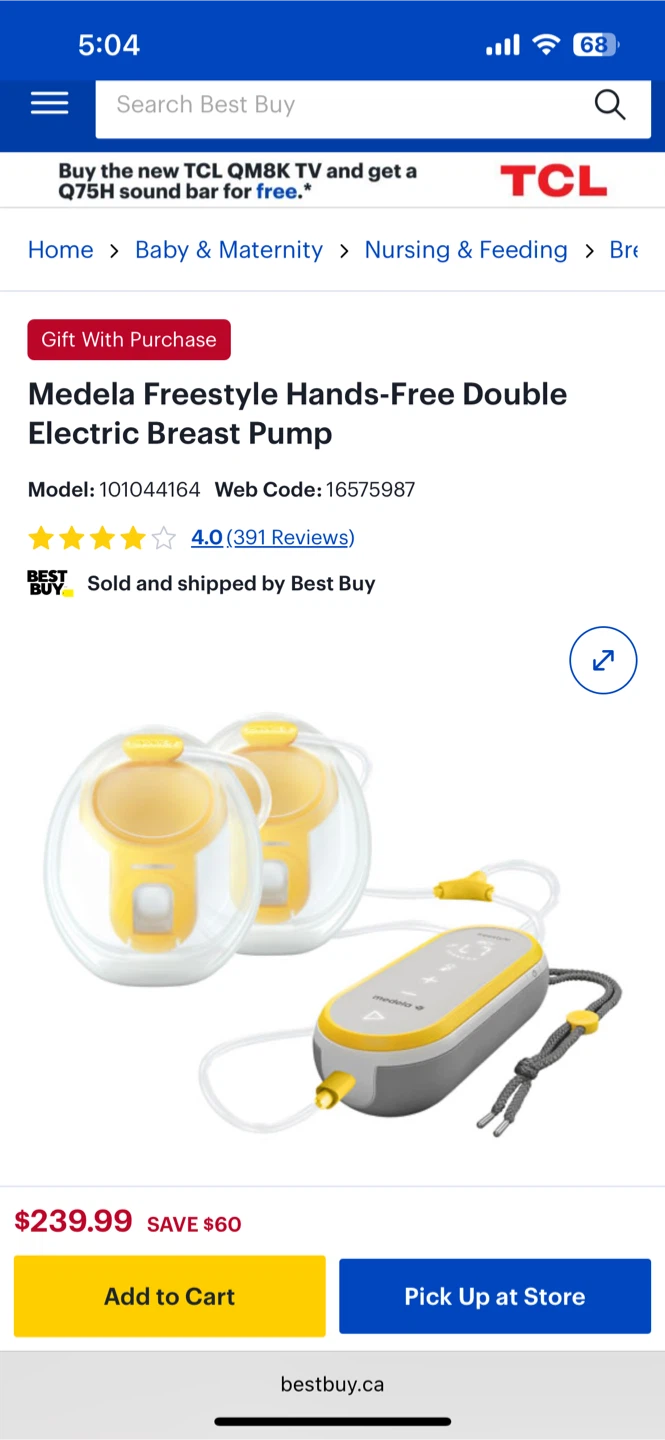 Negotiable- Medela Freestyle Hands-Free Breast Pump