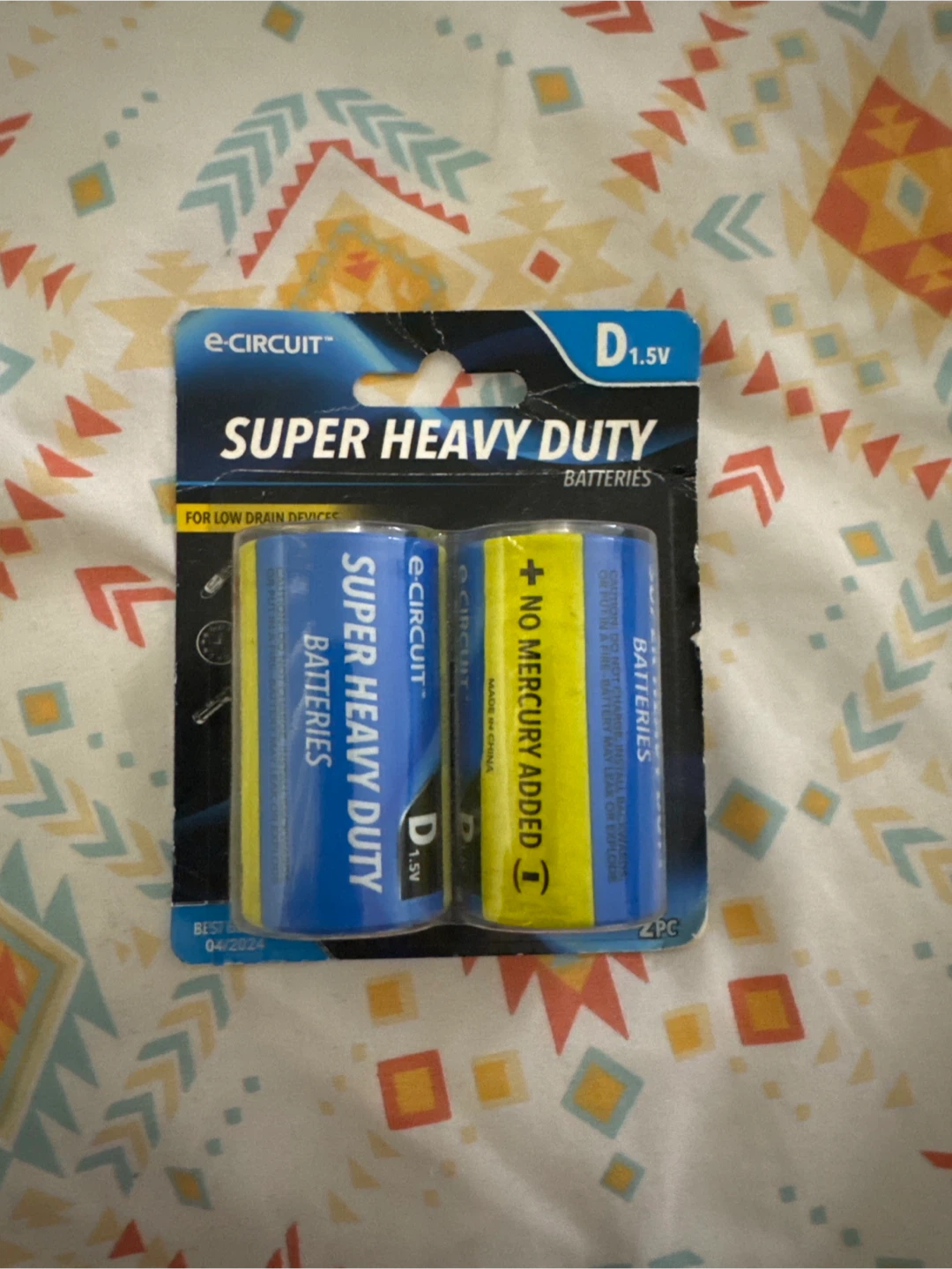E-Circuit Super Heavy Duty D Batteries - New! 🥕