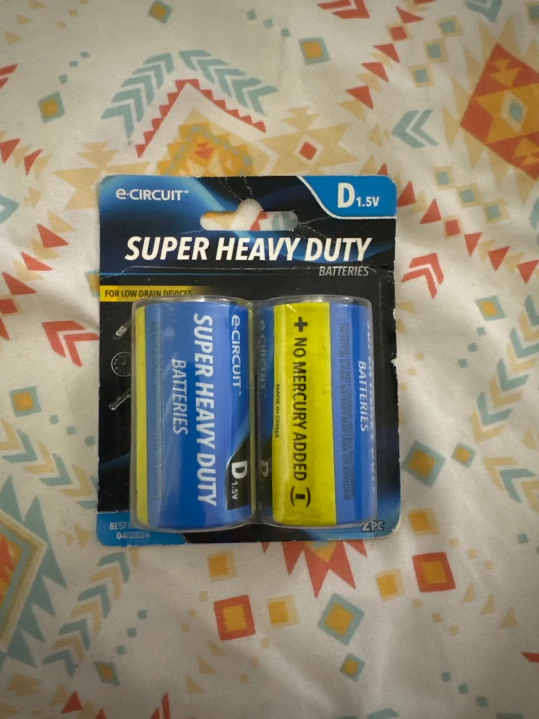E-Circuit Super Heavy Duty D Batteries - New! 🥕 thumbnail