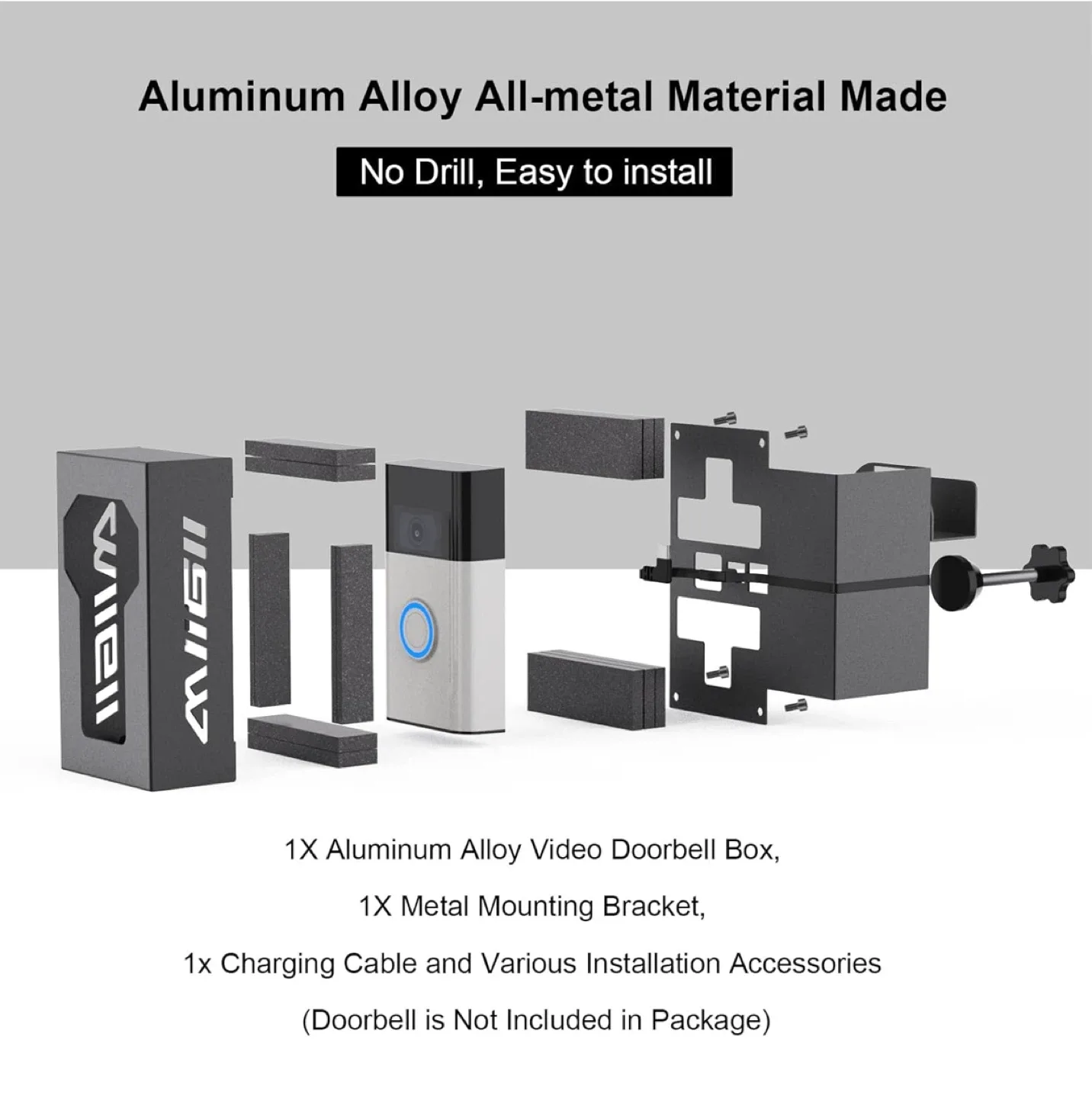 🥕 Anti-Theft Video Doorbell Mount Compatible with Ring/Blink image indicator(4)