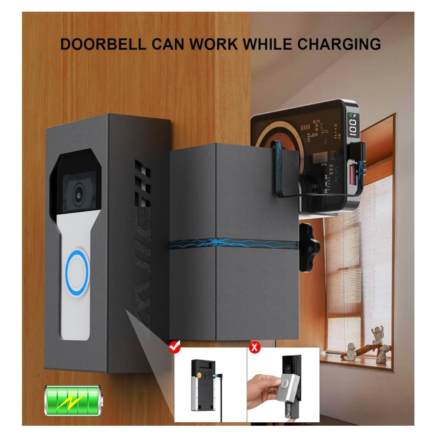 🥕 Anti-Theft Video Doorbell Mount Compatible with Ring/Blink thumbnail