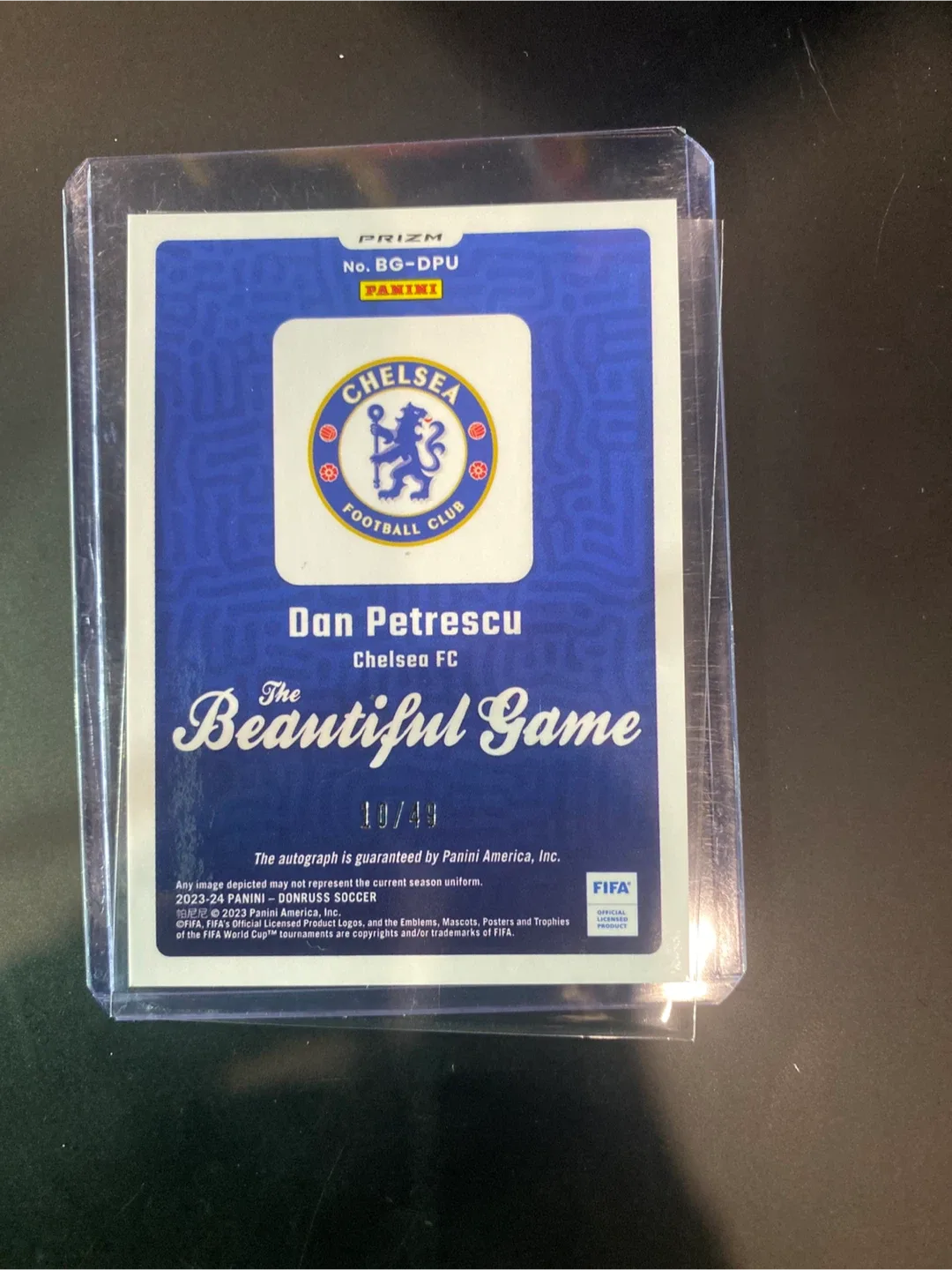 Signed Dan Petrescu Chelsea FC Trading Card image indicator(2)