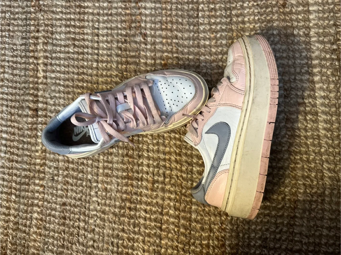 Nike Dunk Low Platform Pink Oxford Women's Size 7.5 thumbnail