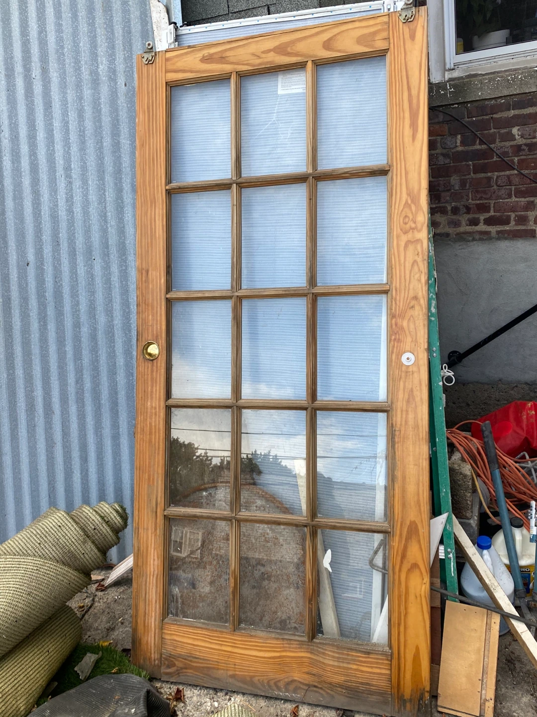 Wooden Framed Glass Door
