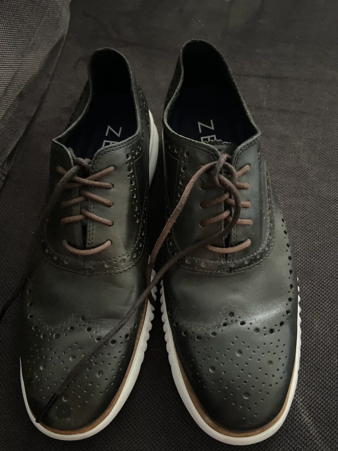Cole Haan ZerøGrand Mens Leather Oxford Shoes - Size 9M thumbnail