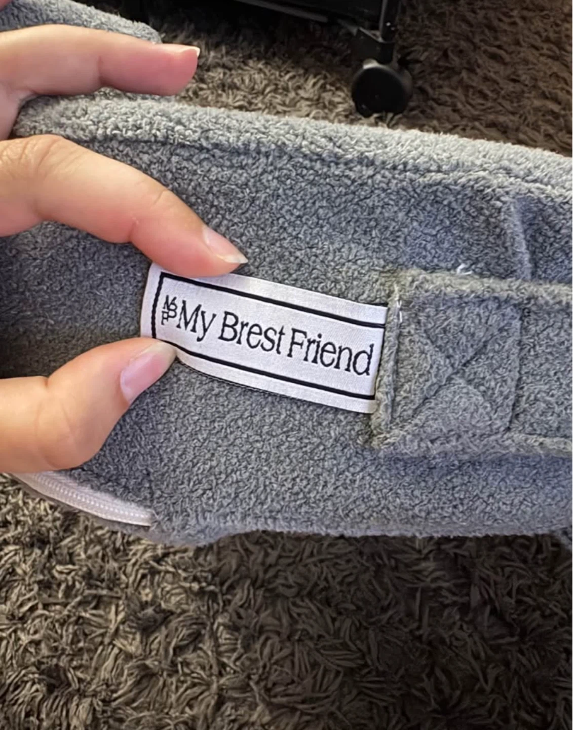 My Brest Friend Nursing Pillow - Grey