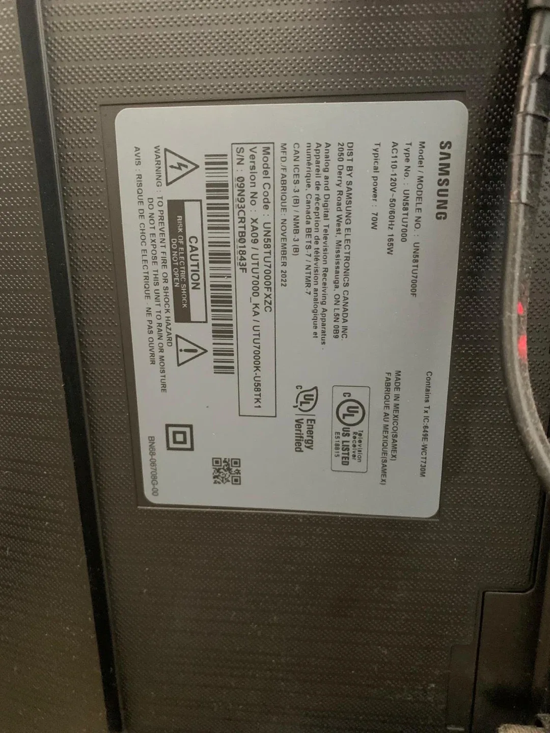 Samsung 58" 4K UHD Smart TV image indicator(3)