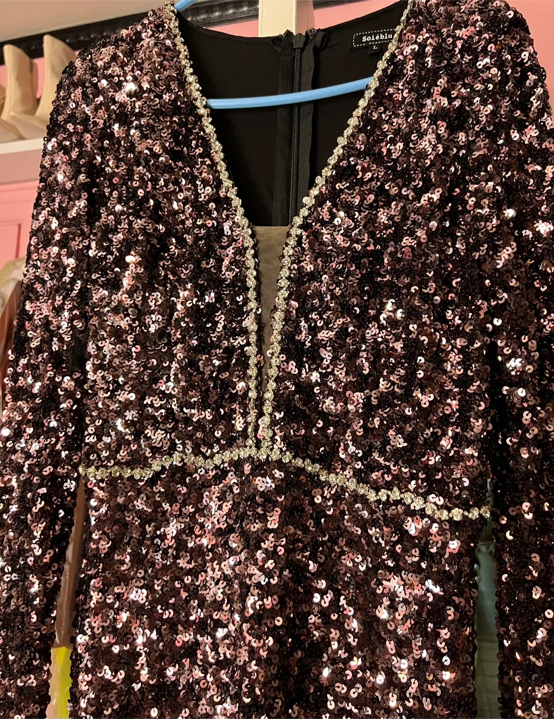Soieblu Sequin Dress - Size L thumbnail
