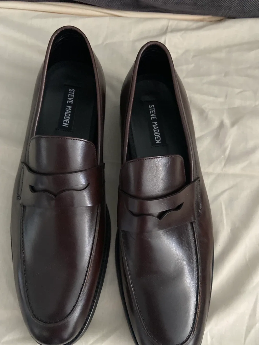 Steve Madden Efrian Leather Loafers - Size 8.5M thumbnail