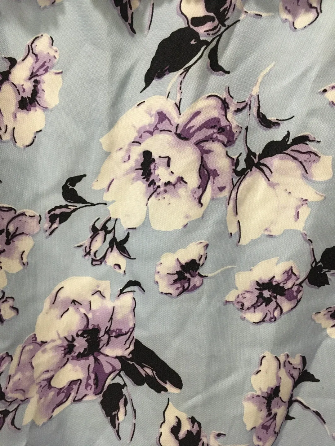 🥕Thrifty Pick - Blue floral pattern top dress women’s size small image indicator(2)