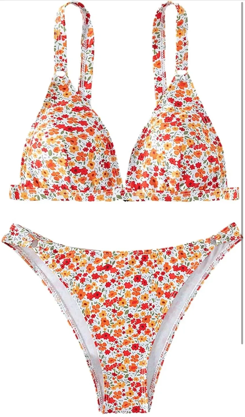 New ZAFUL Floral Bikini Set, Size L thumbnail