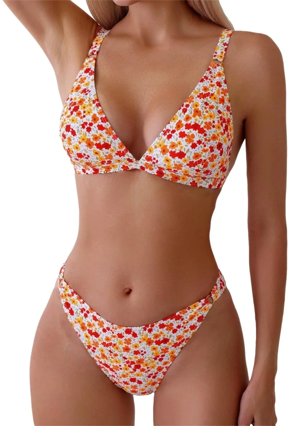 New ZAFUL Floral Bikini Set, Size L image indicator(2)