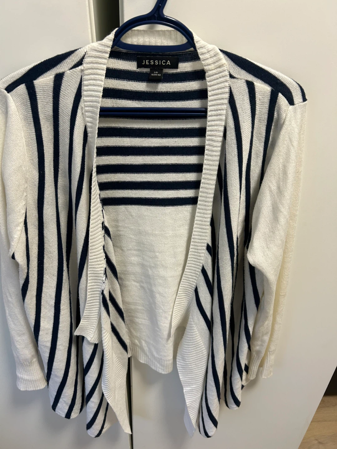 Jessica L/G Striped Cardigan