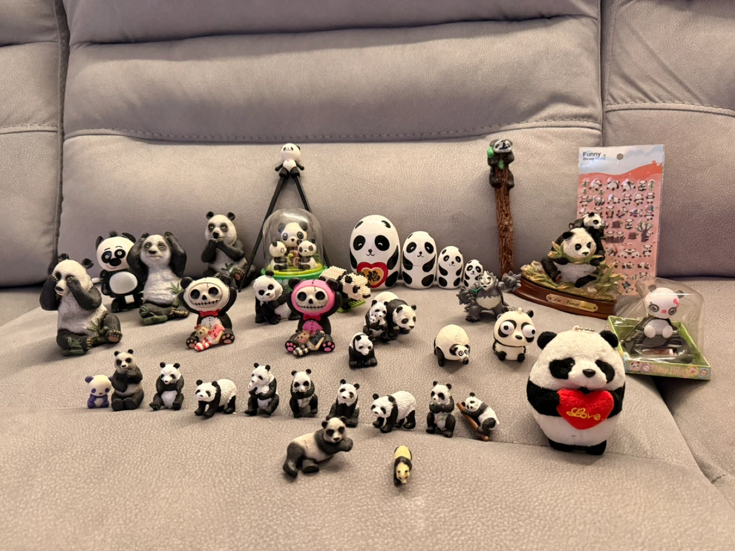Huge Panda Collection – Plush & Figurines – Sold as Lot - photo 2