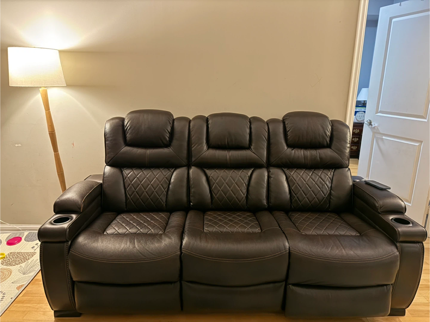 Game Zone Power Reclining Sofa w/ Adjustable Headrest - photo 3