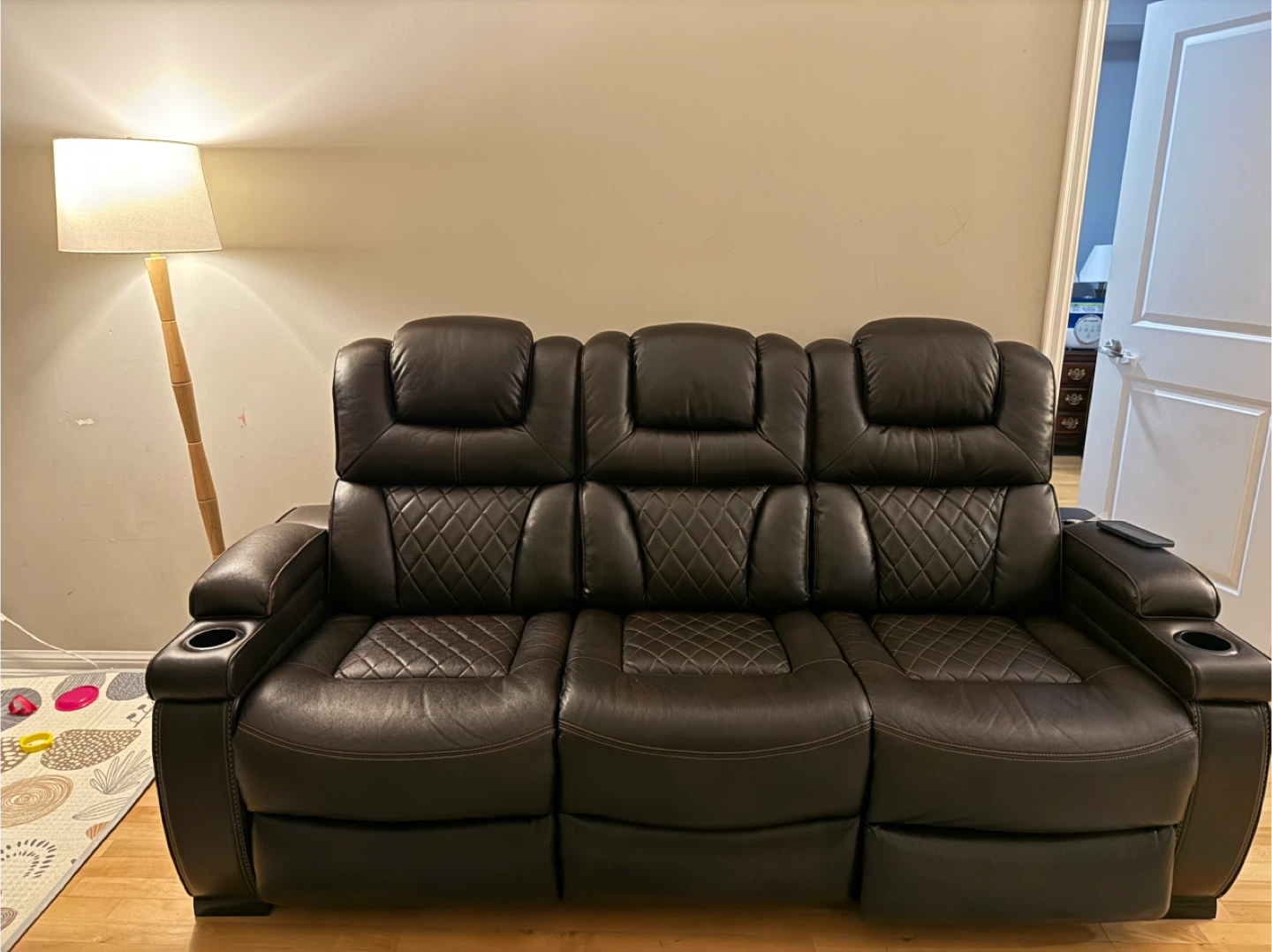 Game Zone Power Reclining Sofa w/ Adjustable Headrest - photo 4