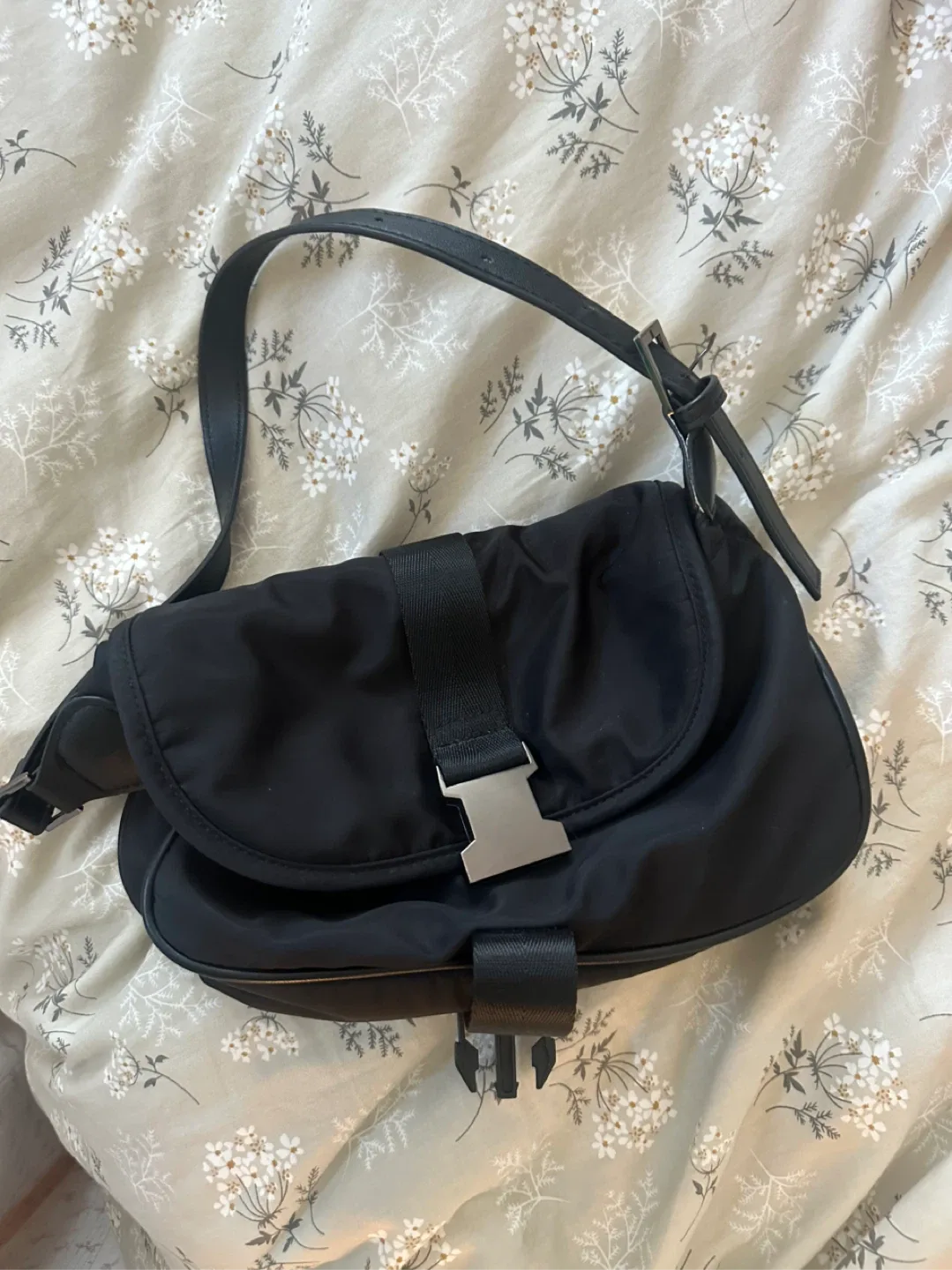 Topshop Black Recycled Shoulder Bag thumbnail