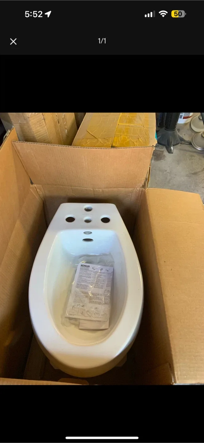 Kohler White Bidet - New in Box! thumbnail