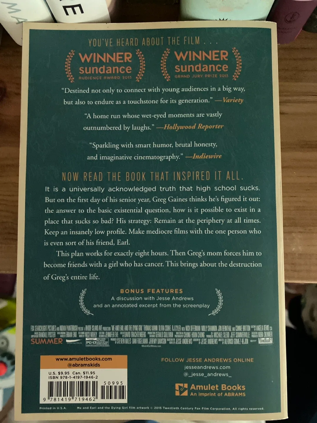 Me and Earl and the Dying Girl by Jesse Andrews image indicator(2)