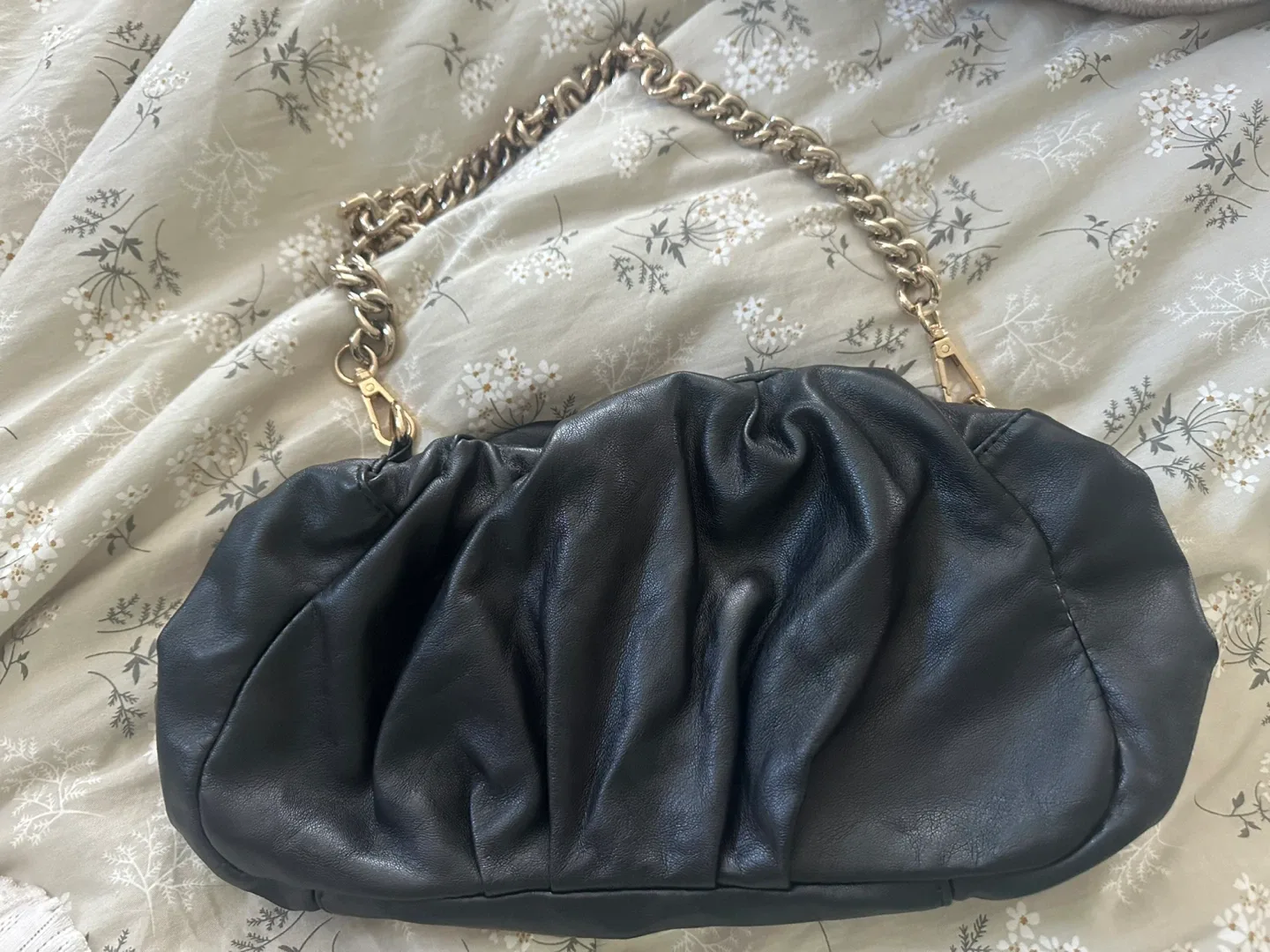 Black Leather Chain Bag thumbnail