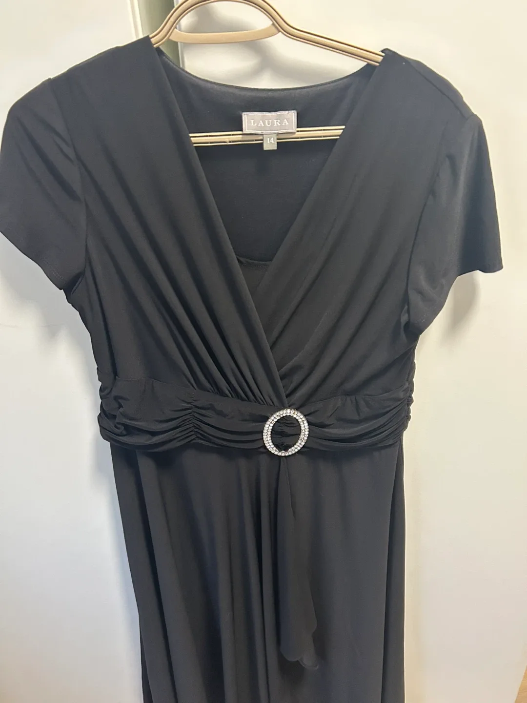 Laura Black Dress - Size 14 thumbnail