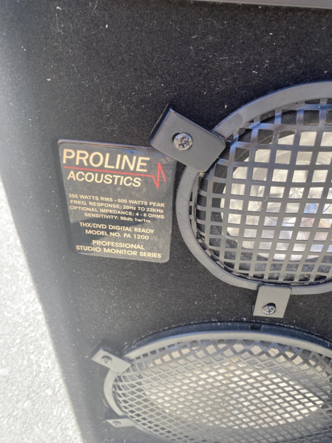 Proline Acoustics PA 1200 Studio Monitors - photo 2