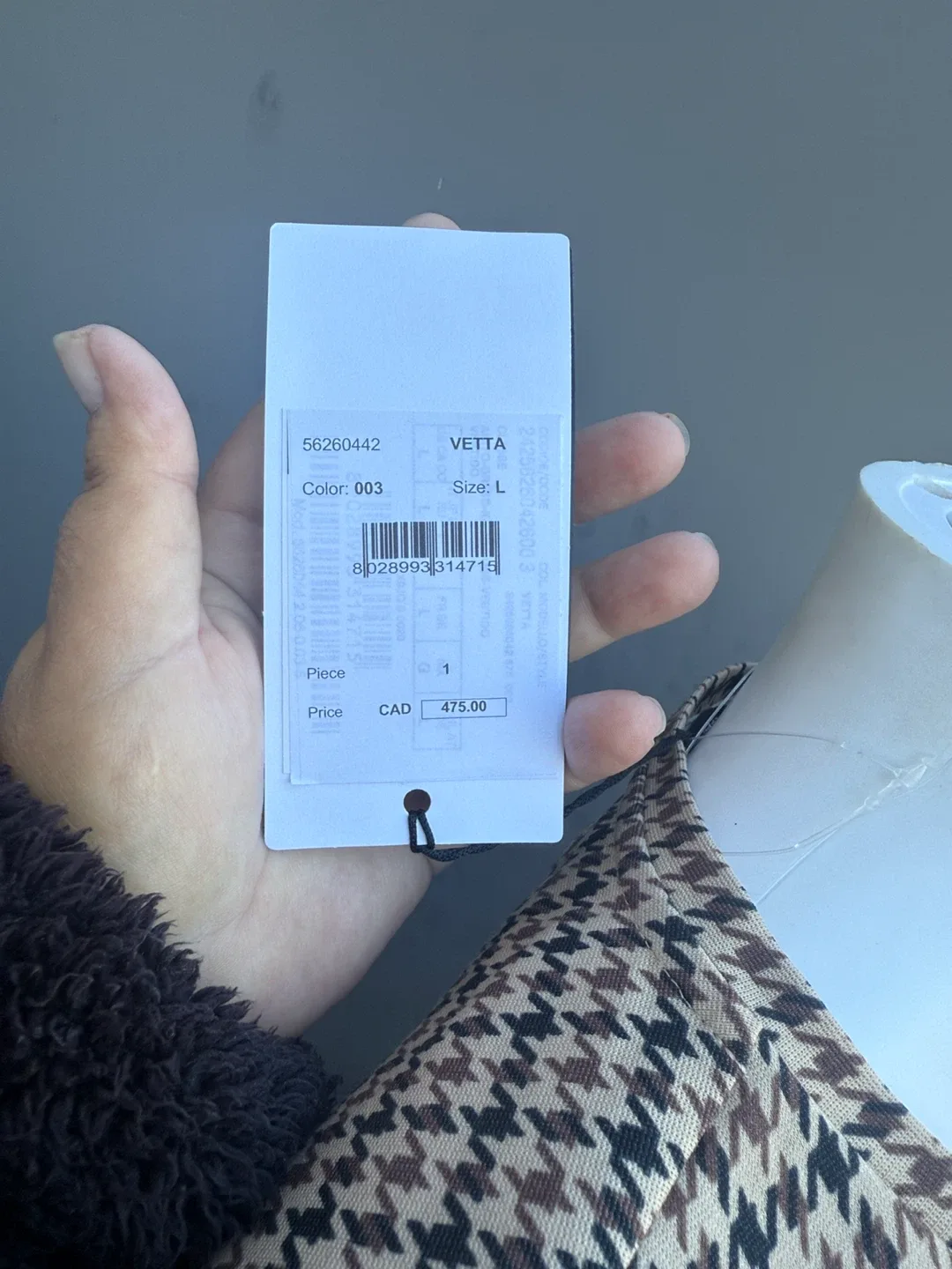 Weekend Max Mara Vetta Houndstooth Dress - Size L image indicator(3)