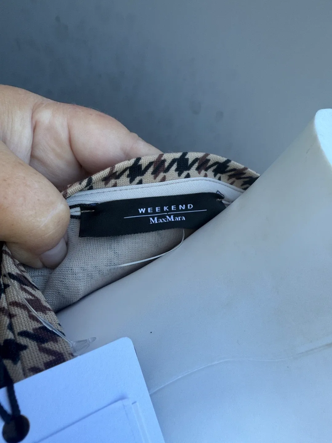 Weekend Max Mara Vetta Houndstooth Dress - Size L image indicator(4)