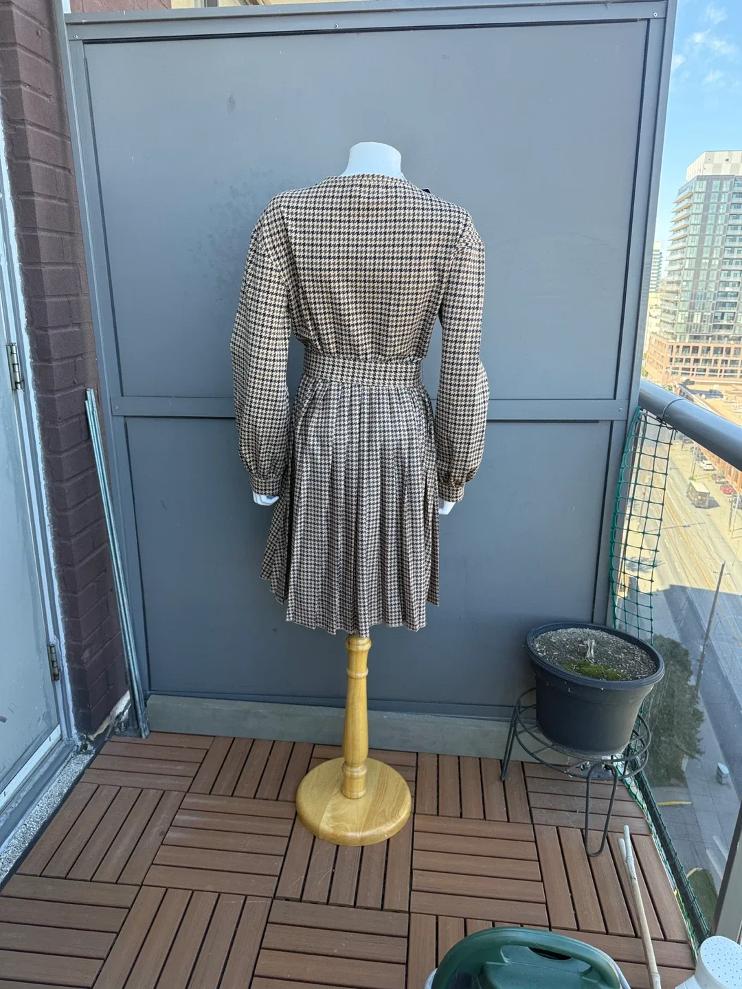 Weekend Max Mara Vetta Houndstooth Dress - Size L image indicator(2)