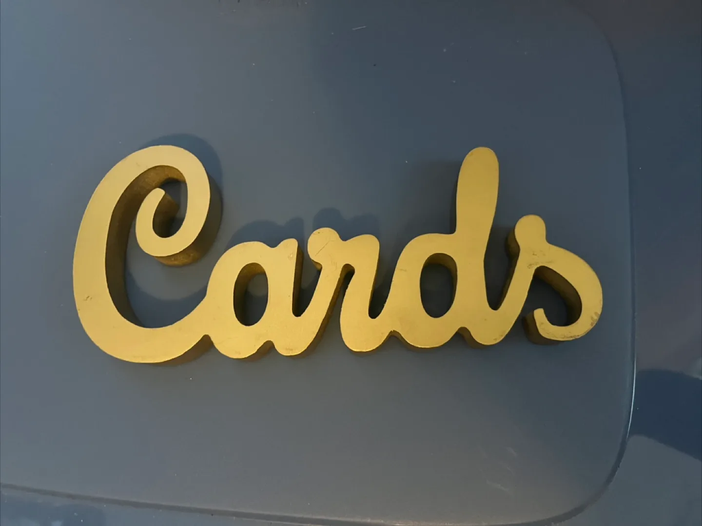 Gold 'Cards' Sign thumbnail