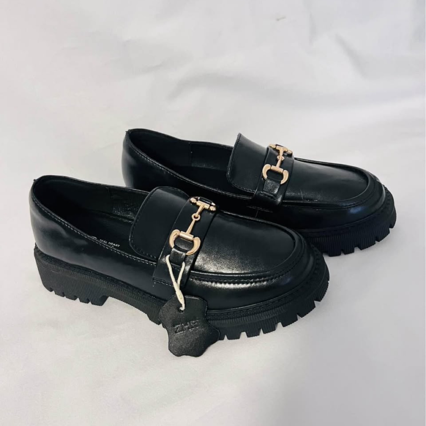 Women's Chunky Loafers with Buckle Chains - photo 2